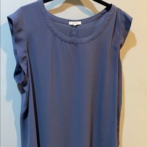 Dusty blue Pleione blouse